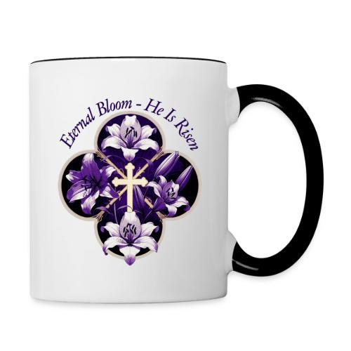 Easter Eternal Bloom Lily Crown T Shirt, Gift - Contrast Coffee Mug