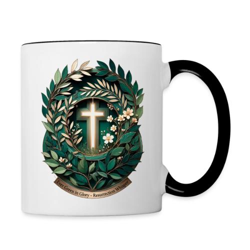 Easter Ever Green in Glory Laurel T Shirt, Gift - Contrast Coffee Mug