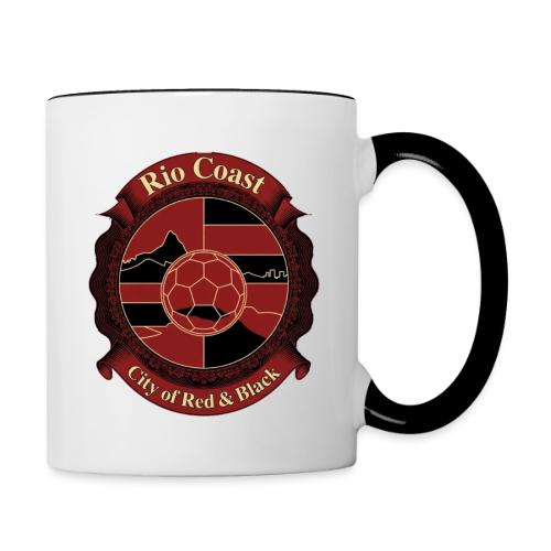 Flamengo Rio Coast T Shirt, Football Pride Gift - Contrast Coffee Mug