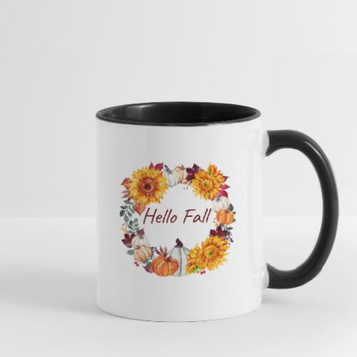 Hello Fall - Contrast Coffee Mug