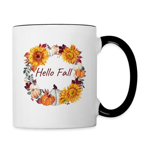 Hello Fall - Contrast Coffee Mug