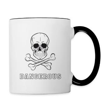 Dangerous - Contrast Coffee Mug - white/black - Right