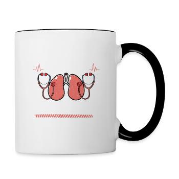 Respiratory Therapist In Progress - Future RT RRT - Contrast Coffee Mug - white/black - Right