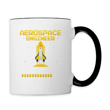 Aerospace Engineering in Progress Future Aerospace - Contrast Coffee Mug - white/black - Right