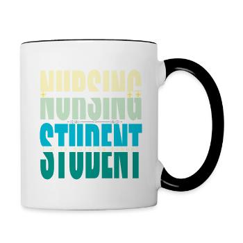NURSING STUDENTS, NURSES SCHOOL LIFE - Contrast Coffee Mug - white/black - Right