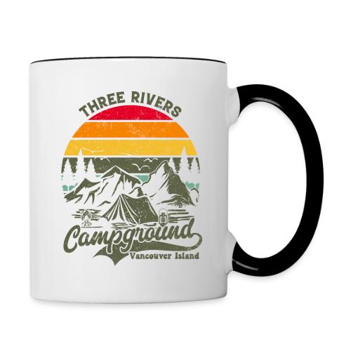 Three Rivers (dark logo) - Contrast Coffee Mug