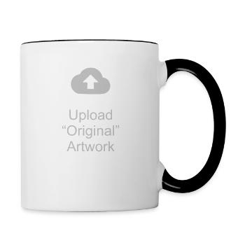 ORIGINAL ARTWORK - Contrast Coffee Mug - white/black - Right