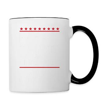 Mean Tweets And Cheap Gas 2024 Election - Contrast Coffee Mug - white/black - Right