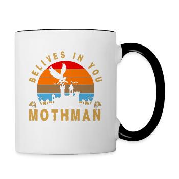 Mothman - Contrast Coffee Mug - white/black - Right