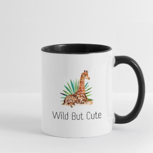 Wild but cute giraffe - Contrast Coffee Mug