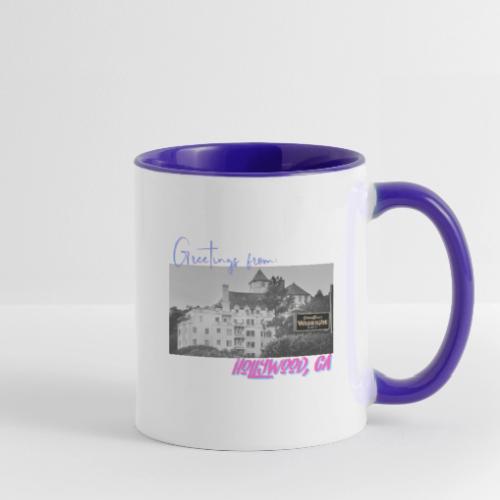 GREETINGS FROM HOLLYWOOD - Contrast Coffee Mug