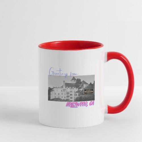 GREETINGS FROM HOLLYWOOD - Contrast Coffee Mug