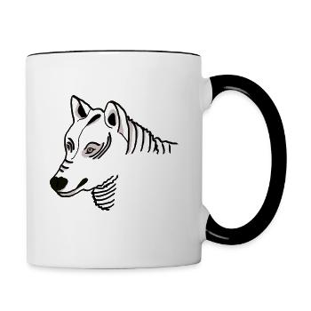 Midnight Guardian of the Wild - Contrast Coffee Mug - white/black - Right