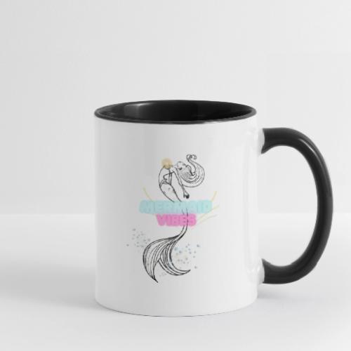 Mermaid Vibes Design - Contrast Coffee Mug