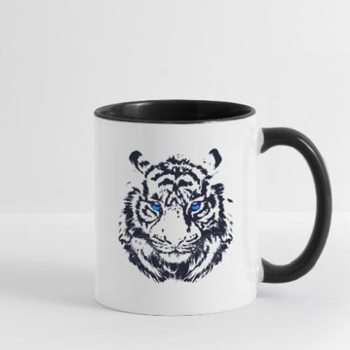 Tiger Head - Tiger Artwork - Wildlife Big Cats - Contrast Coffee Mug