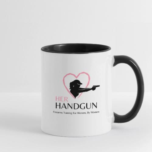 Her Handgun Logo and Tag Line - Contrast Coffee Mug