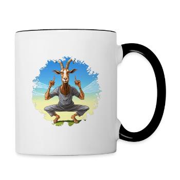 Yogi Capricorn - Contrast Coffee Mug - white/black - Right