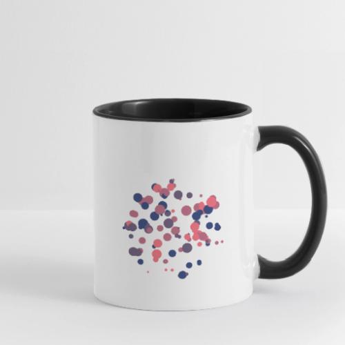 colored circles - Contrast Coffee Mug