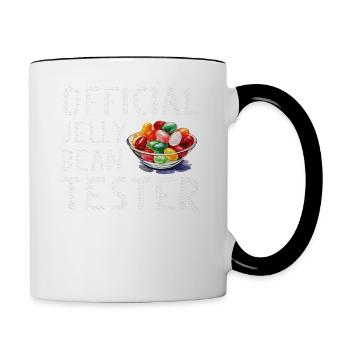 Jelly Beans Easter Candy Official Jelly Bean - Contrast Coffee Mug - white/black - Right