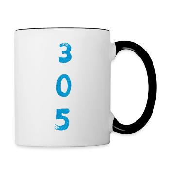 Miami 305 Overtime - Contrast Coffee Mug - white/black - Right