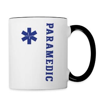 Paramedic USA Flag - Contrast Coffee Mug - white/black - Right