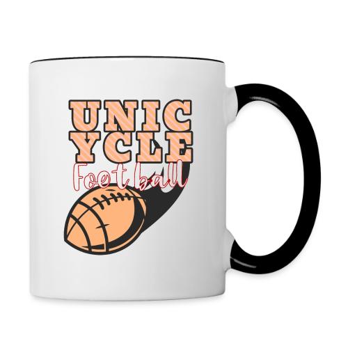 Unicycle Football - Contrast Coffee Mug