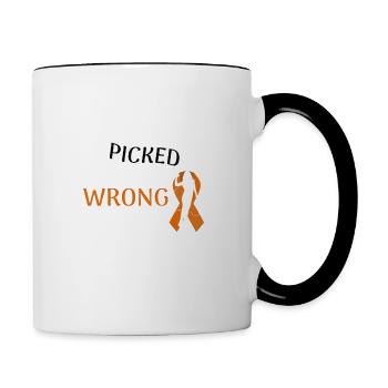 Leukemia Awareness Gift For Women Leukemia Warrior - Contrast Coffee Mug - white/black - Right