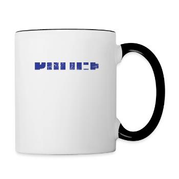 Police Girlfriend Police Officer Girlfriend Cop - Contrast Coffee Mug - white/black - Right