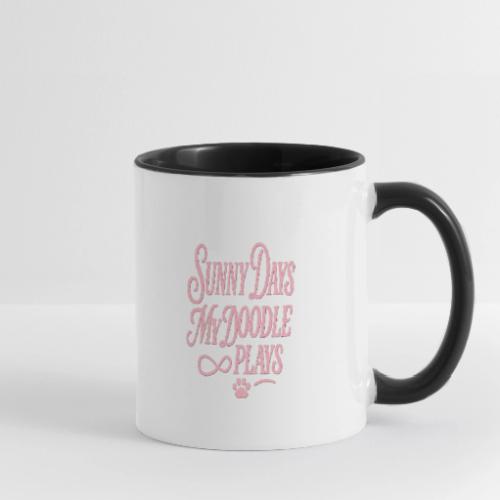 Sunny Days My Doodle Plays - Contrast Coffee Mug