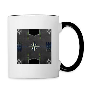 Guardian Coordinates - Contrast Coffee Mug - white/black - Right