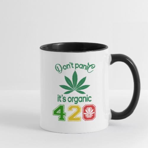 Joshing 420 Organic Herb Weed Marijuana Design - Contrast Coffee Mug