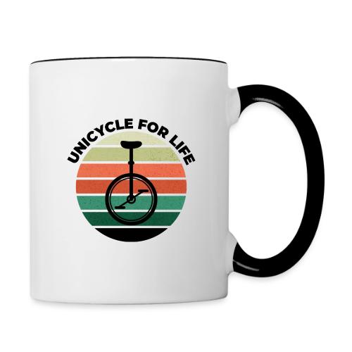 Unicycle For Life - Contrast Coffee Mug