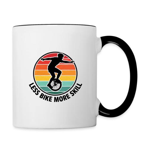 Less Bike More Skill - Contrast Coffee Mug