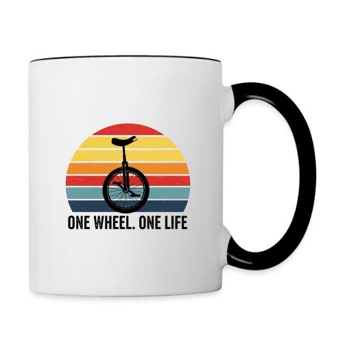 One Wheel. One Life 2 - Contrast Coffee Mug