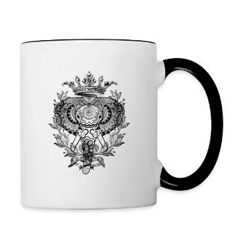 elephant - Contrast Coffee Mug - white/black - Right