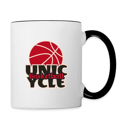Unicycle Basket Ball - Contrast Coffee Mug