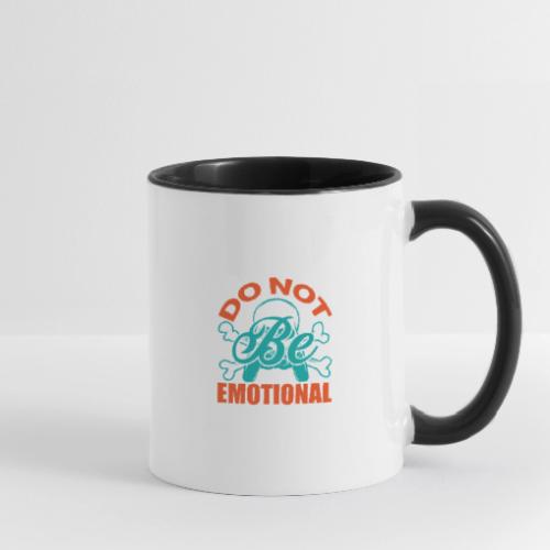 Do Not Be Emotional Skeleton Gamer - Contrast Coffee Mug