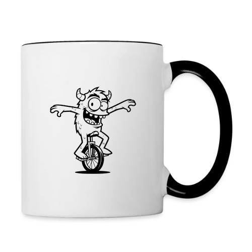 Unicycle Monster - Contrast Coffee Mug
