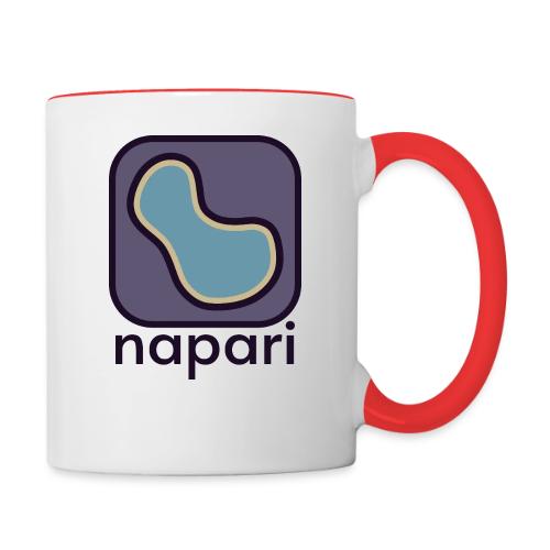 napari (pocket logo) - Contrast Coffee Mug