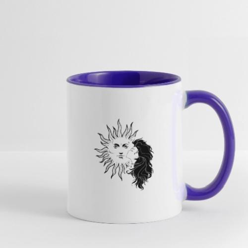 Mystical Girl & Sun - Contrast Coffee Mug