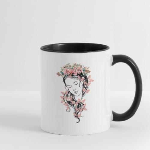 Butterfly Flower Goddess - Fairytale Design - Contrast Coffee Mug