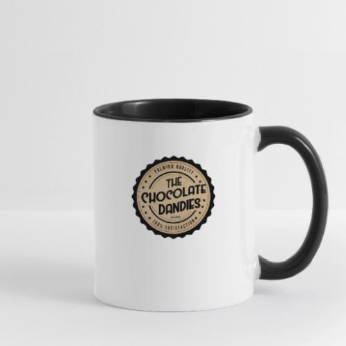 Chocolate Dandies Logo Large White Outline - Contrast Coffee Mug