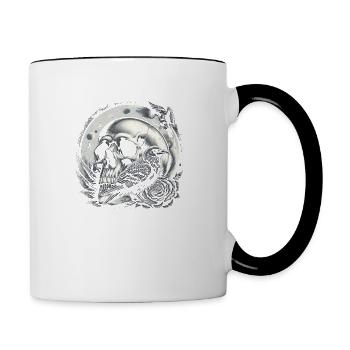 Celestial Guardians - Contrast Coffee Mug - white/black - Right