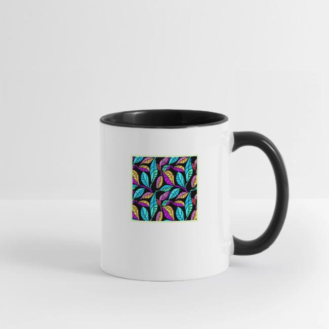 Stained Glass Leaves Design