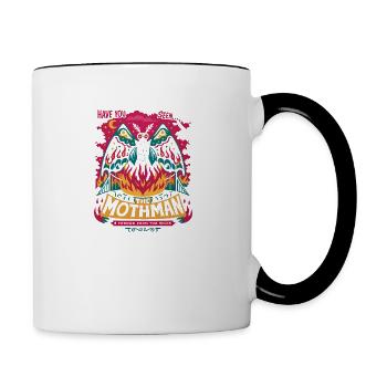 Mothman Black Bridge Have You Seen The - Contrast Coffee Mug - white/black - Right
