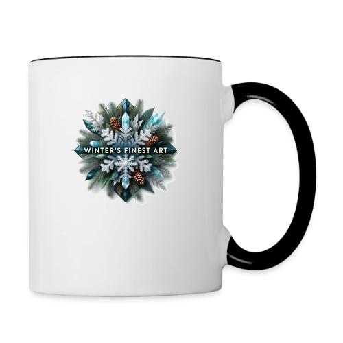 Intricate Frozen Evergreen T-Shirt - Contrast Coffee Mug