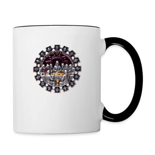 Last Supper Communion T Shirt, Faith Gift - Contrast Coffee Mug