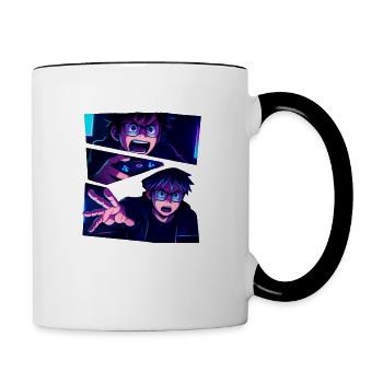 Gamer s Intense Moment - Contrast Coffee Mug - white/black - Right