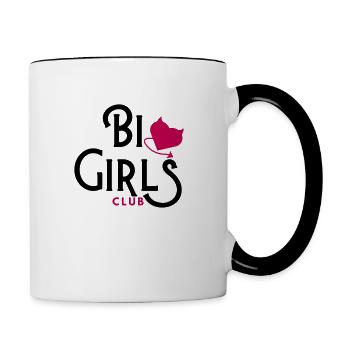 Bi Girls Club - Contrast Coffee Mug - white/black - Right