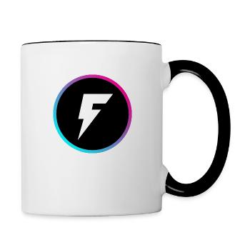 Flash Logo - Contrast Coffee Mug - white/black - Right